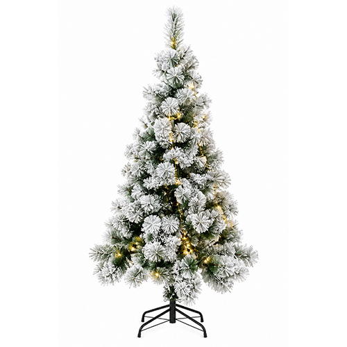 Snow-Flocked Christmas Tree