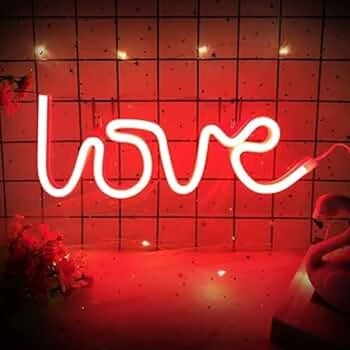 Acrylic Neon Love Red LED Sign Board