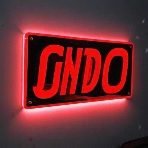 Acrylic Red And Black LED 3D Letter Sign Board