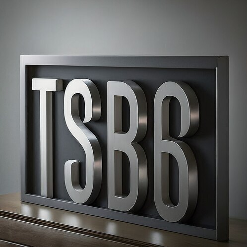 202 Stainless Steel Silver Letter Sign Board