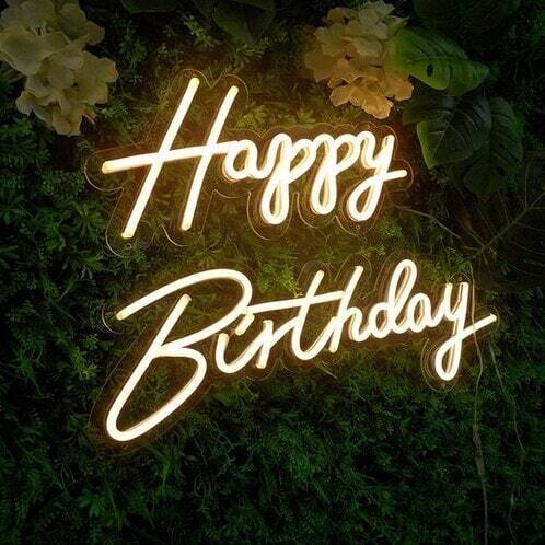 Acrylic Happy Birthday Neon LED Sign Board
