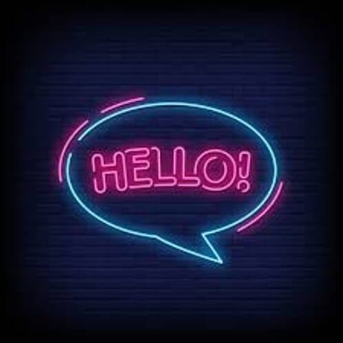 Acrylic Hello Neon Bar LED Sign Board