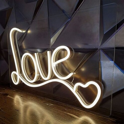 Acrylic Love Neon LED Sign Board