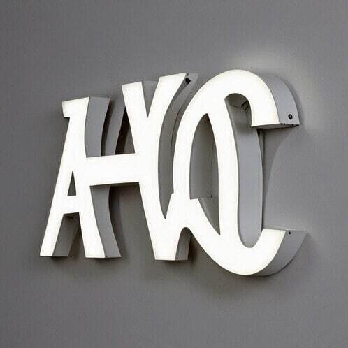 ACP White LED Letter Sign Board