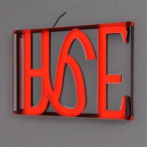 ACP Red LED Letter Sign Board