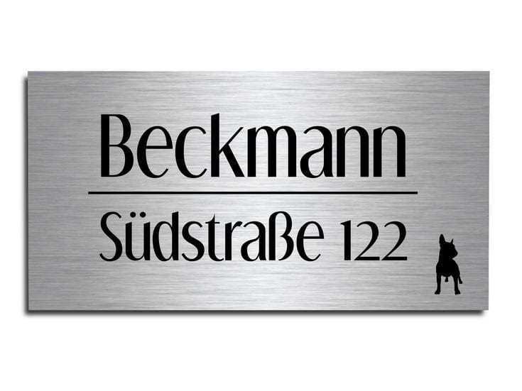 Stainless Steel Silver Rectangular Name Plate
