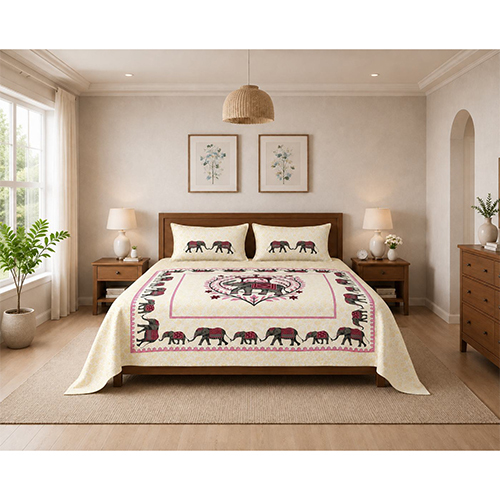 108 x 108inch Noor King Size Bedsheet
