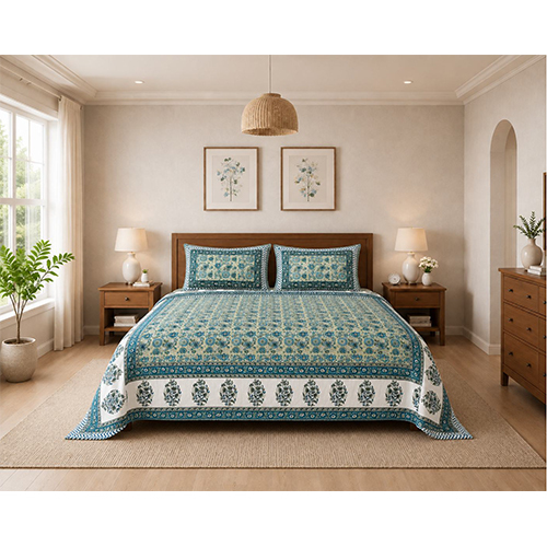 108 x 108inch Printed King Size Bedsheet