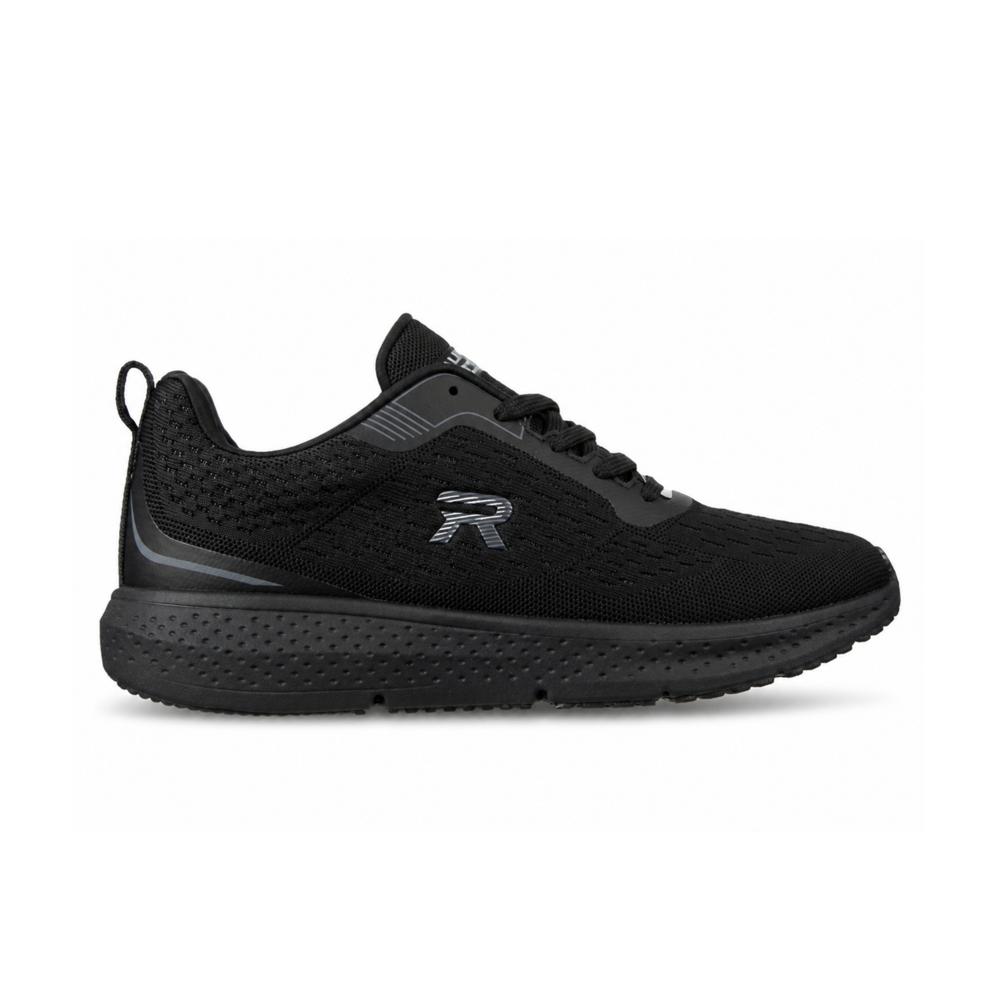 Pure Black Men'S Walking Shoes - Size: Multiple Sizes Available