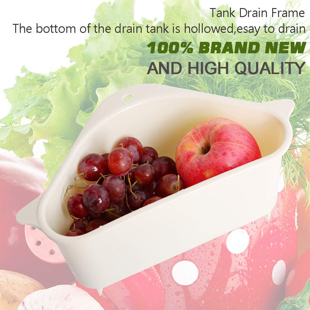 Kitchen Sink Drain Basket Multifunctional Drain Shelf Sink Storage Rack
