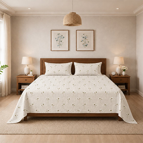 Floral Print Doube Bedsheet