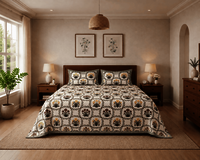 MERAVI | Premium | Pure Cotton | King Size Bedsheet with 2 Pillow Covers | 108 INCH X 108 INCH