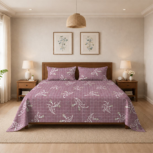Premium Cotton Double Bedsheet with 2 Pillow Covers