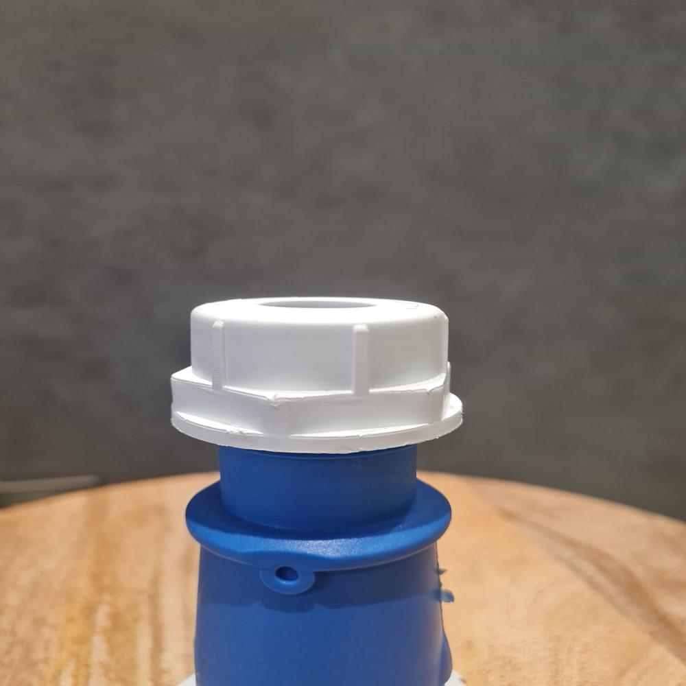 16mp 3 Pin Plug - Gray & Blue, 50-60 Hz Frequency | Industrial Application, 1 Year Warranty