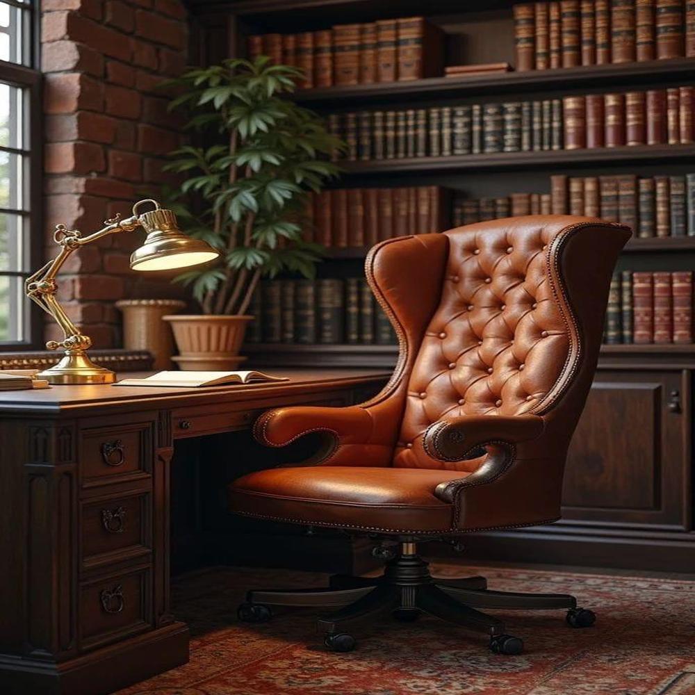 Leather High Back Office Chair