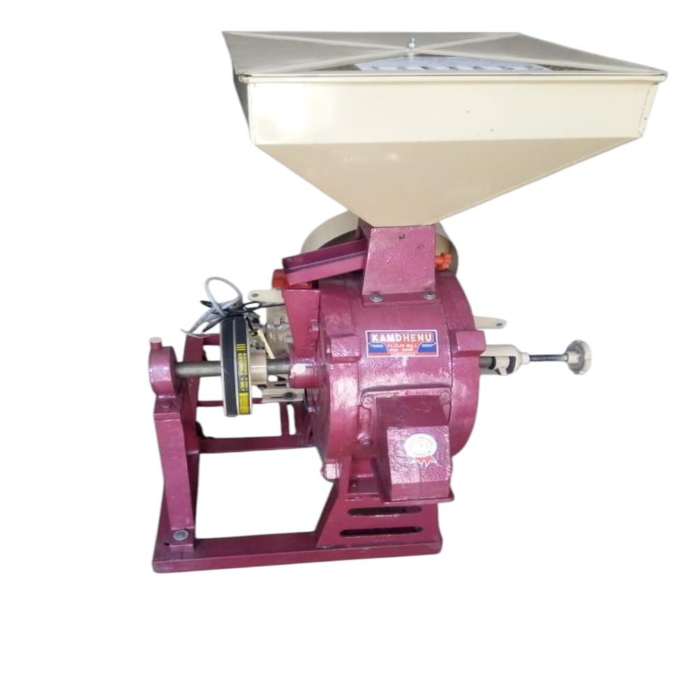 15 Tp Commercial Flour Mill - Mild Steel/cast Iron, 2500x1200x1800 Mm, Purple/grey | 180 Kg Hopper, 625 Kg/hr Output, Manual Control