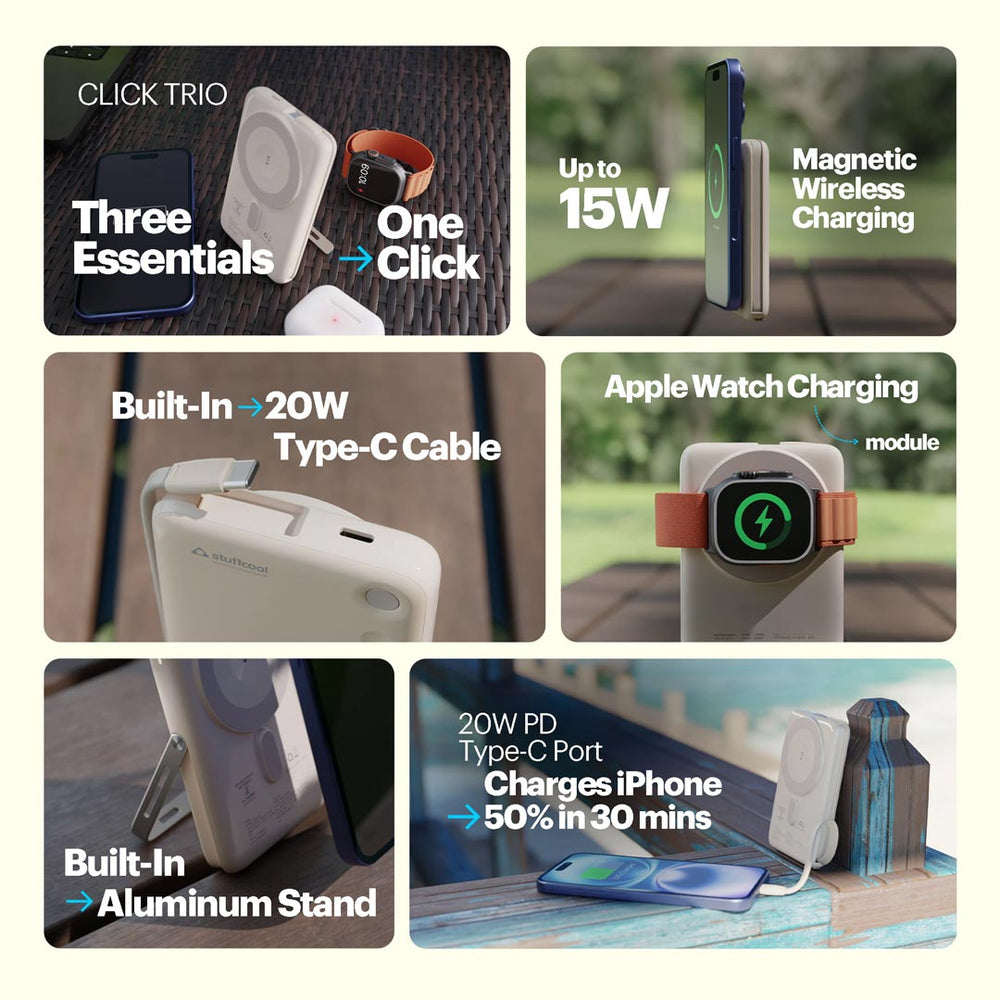 Stuffcool Click Trio Magsafe Powerbank
