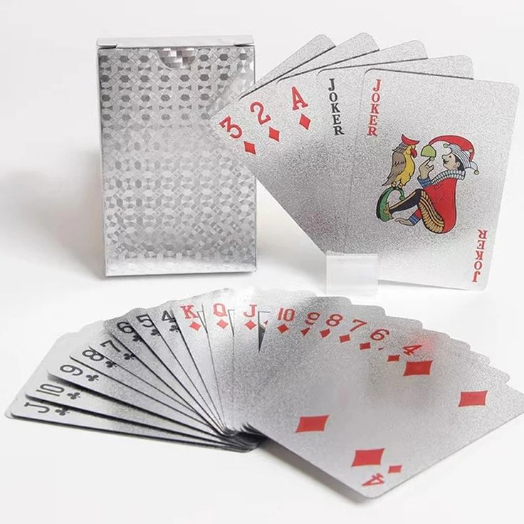 Silver playing cards
