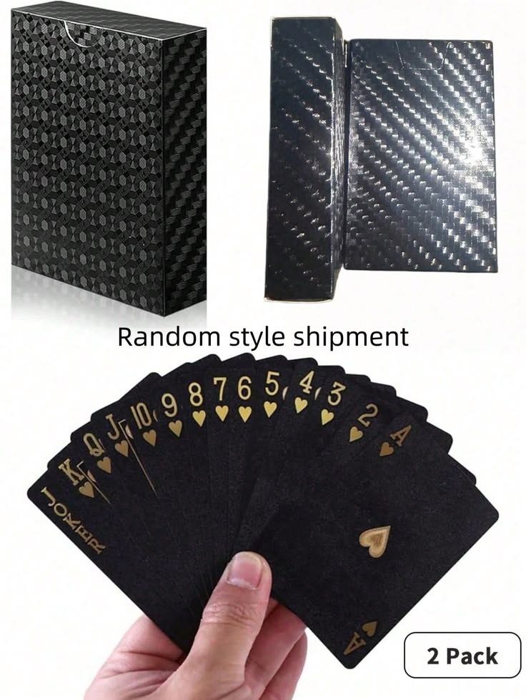 black playing cards