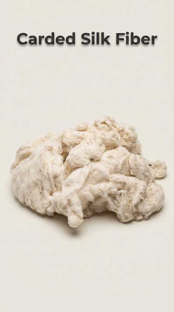 Carded Silk Fibres - Application: Hand Spinning