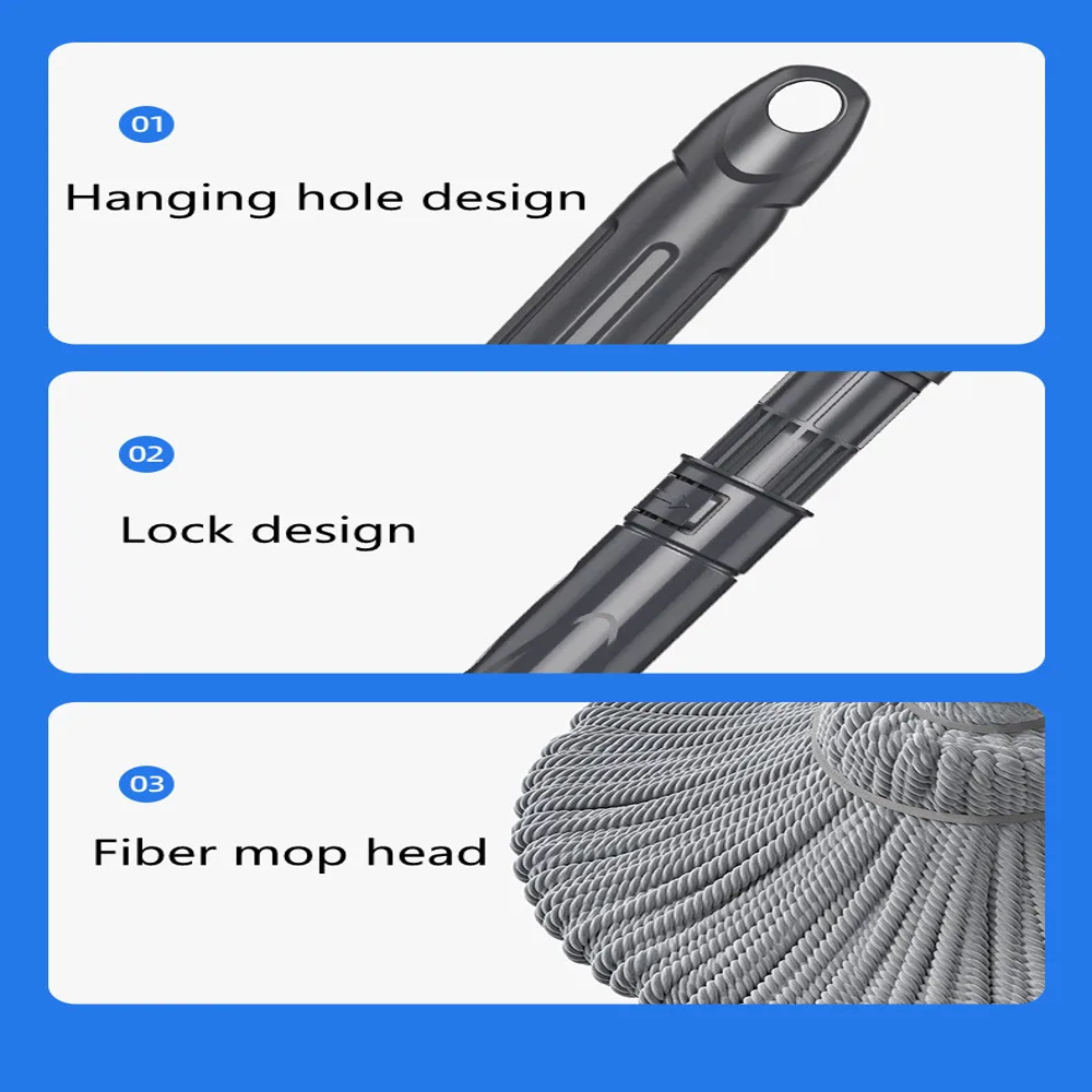 Twist Floor Cleaning Mop Self Wringing Mop For Kitchen Home Office