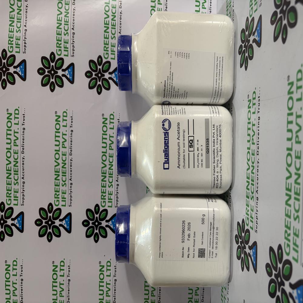 Ammonium Acetate SQ 500G Qualigens
