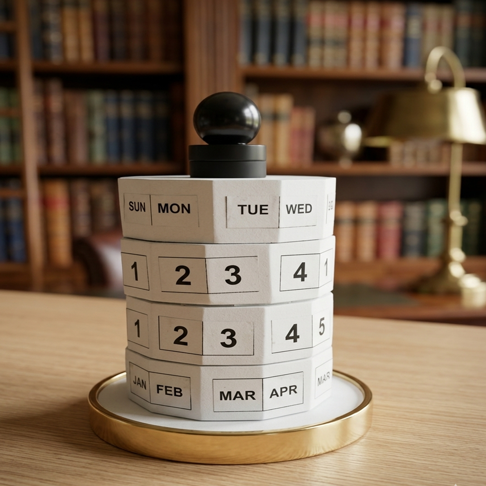 Wooden round calender