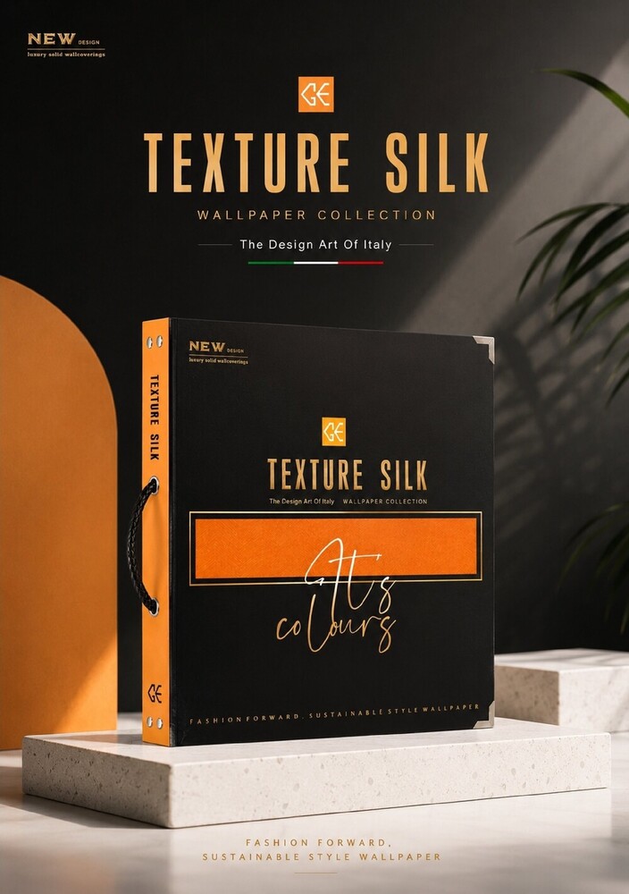 Texture Silk Roll Wallpapers - Material: Vinyl