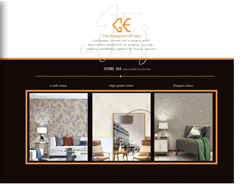 Texture Silk Roll Wallpapers - Material: Vinyl