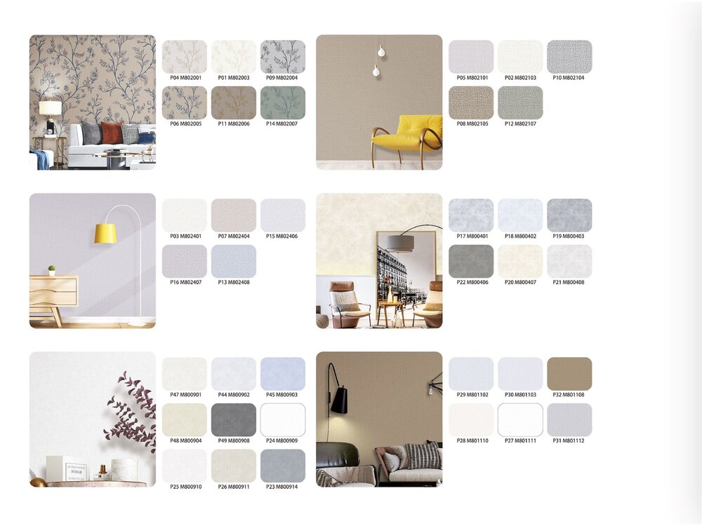 Texture Silk Roll Wallpapers - Material: Vinyl