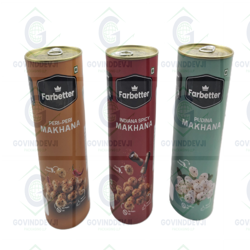 Paper Tube Cans - Diameter: Customizable (Standard Diameters Available)