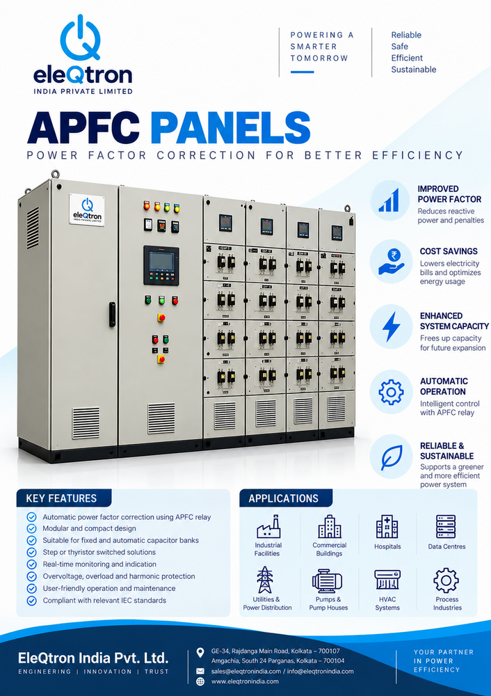 Industrial Distribution Control Panel - Base Material: Mild Steel