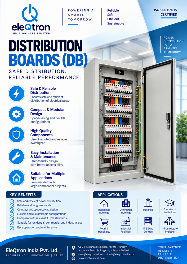Industrial Power Distribution Panel - Cabinet Material: Ms / Crca Sheet
