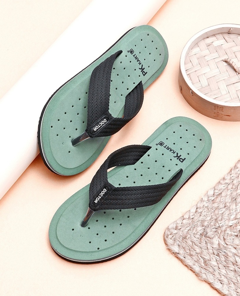 Green & Black EVA Comfort Flip-Flops