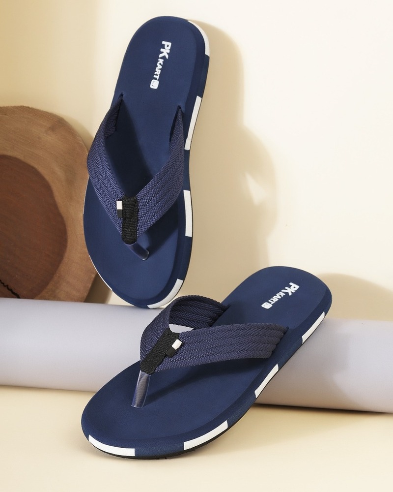 Navy Blue Classic Thong Flip-Flops