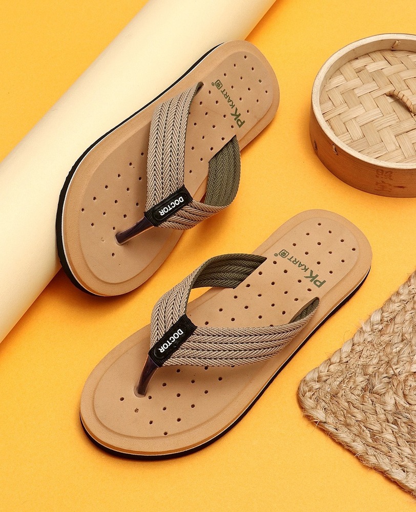 Beige Doctor Extra Soft Cushion Footbed Flip-Flops