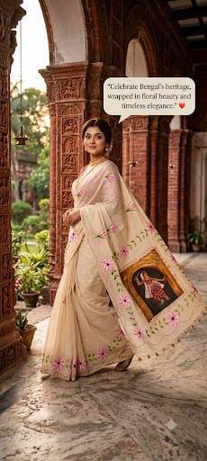 Ladies Bengal Handloom Saree