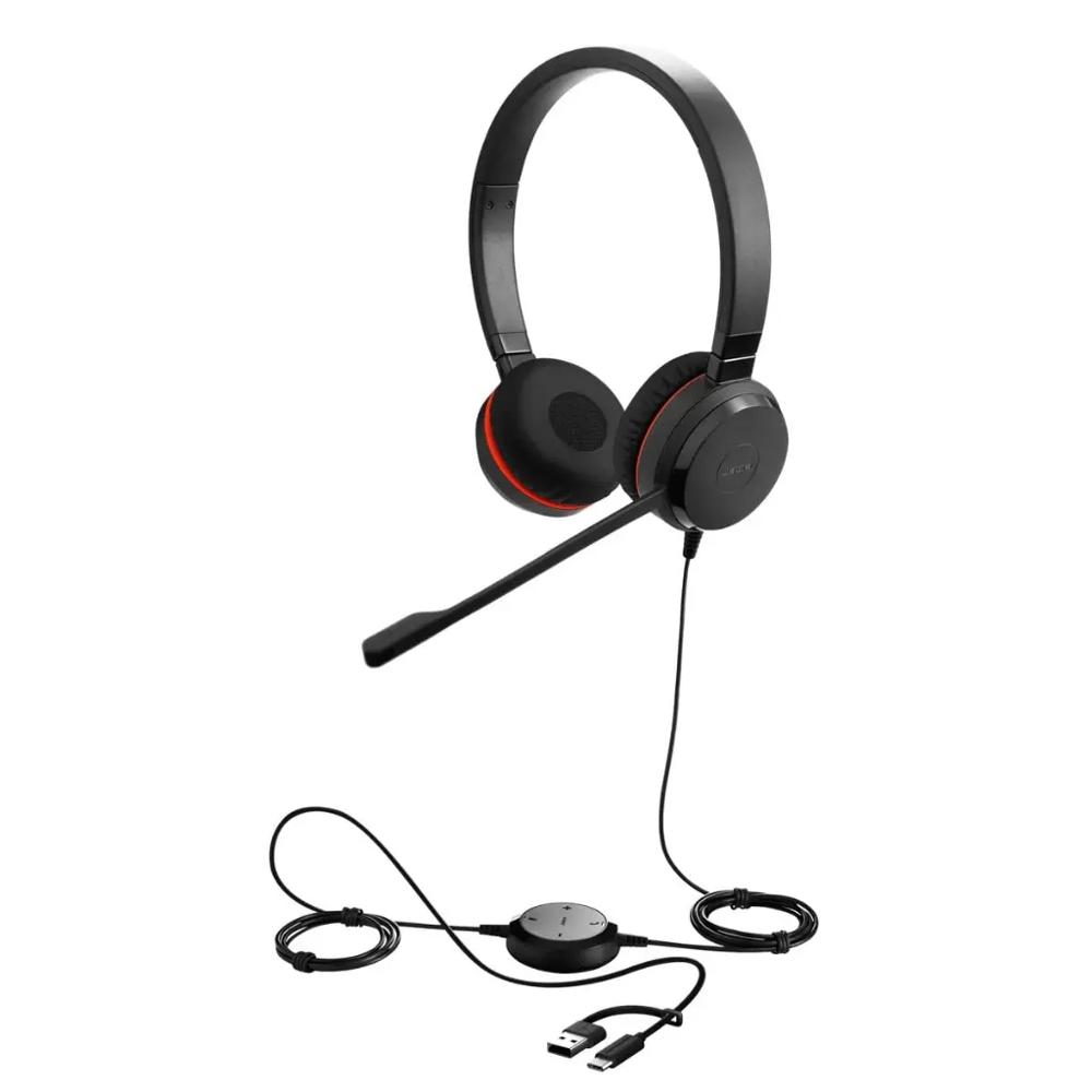 Jabra Evolve 20 SE Stereo UC Leatherette Wired Headset