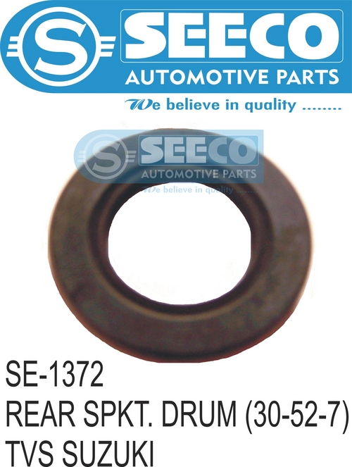 REAR SPKT. DRUM - Rubber, 100-450 Grams | Patented Wave Seal Lip Design, Polished Finish, Zinc Coating, 4-5 Years Working Life