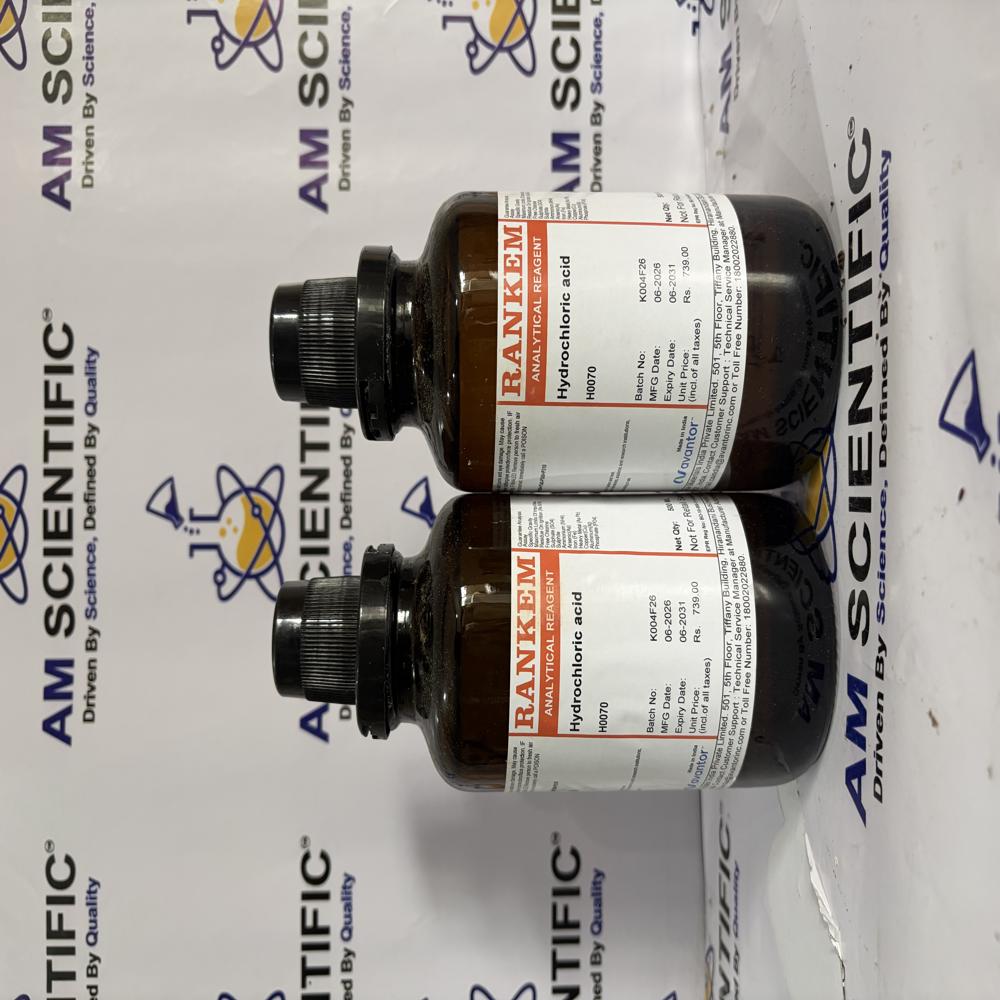 Hydrochloric Acid AR 500ml Rankem
