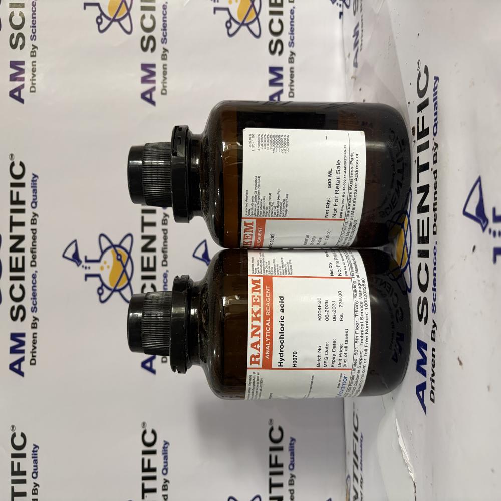 Hydrochloric Acid AR 500ml Rankem