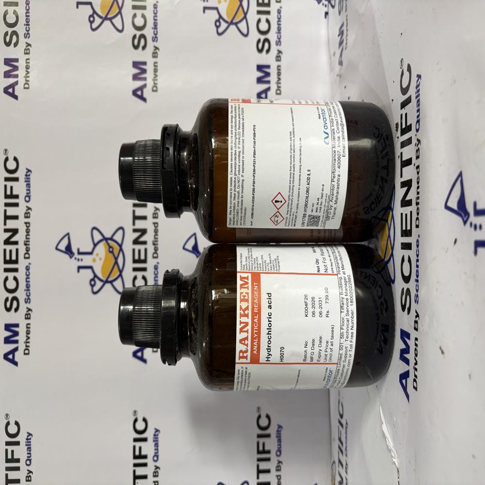 Hydrochloric Acid AR 500ml Rankem