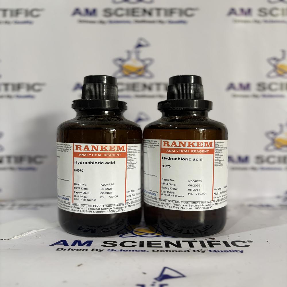 Hydrochloric Acid AR 500ml Rankem