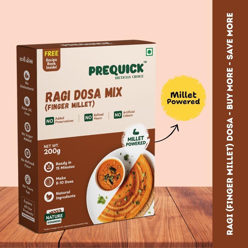 Ragi (Finger Millet) Dosa - Carbohydrate: 157 Grams (G)