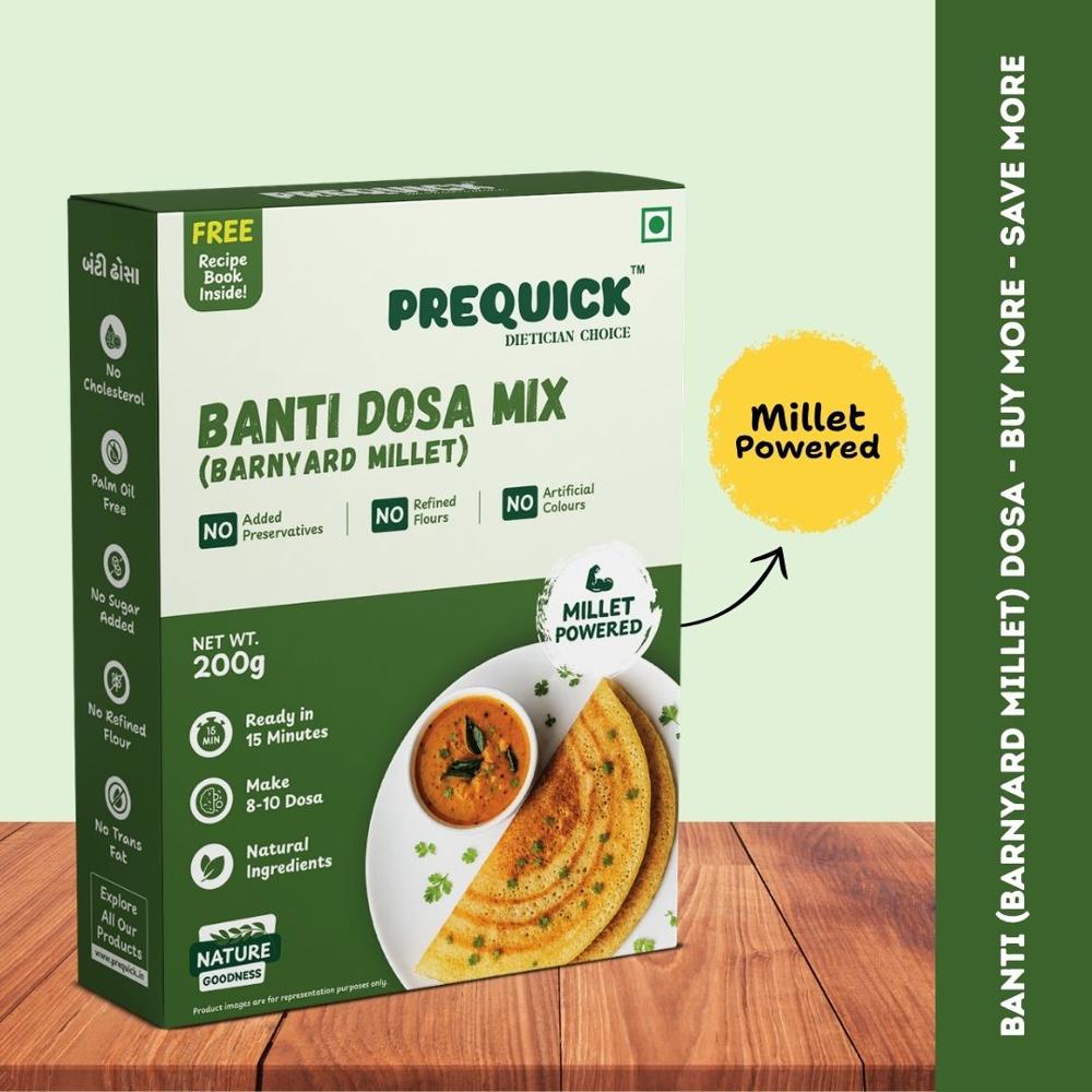 Banti (barnyard Millet) Dosa - Carbohydrate: Moderate Carbohydrate