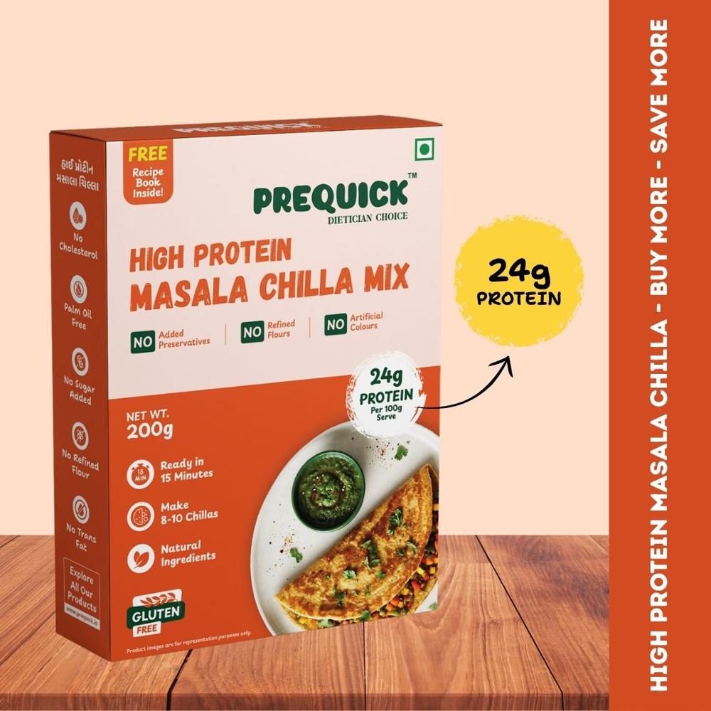 High Protein Masala Chilla - Carbohydrate: (Not Specified