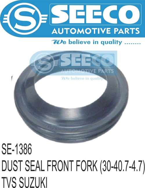 DUST SEAL FRONT FORK - Rubber, 160 to 185 mm | Patented Wave Seal Lip Design, Retains Lubricants, Excludes Contaminants, Reduces Wear