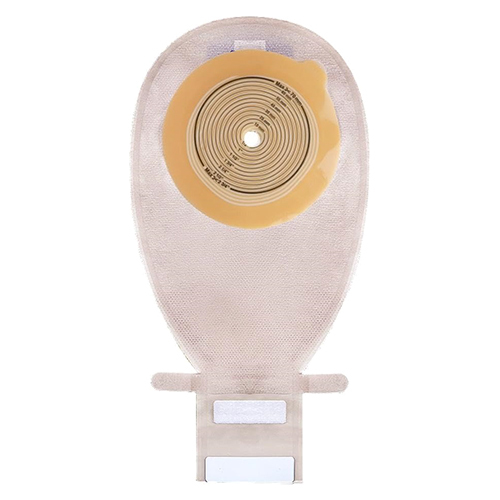 One Piece Transparent Colostomy Bag With Spiral Adhesive