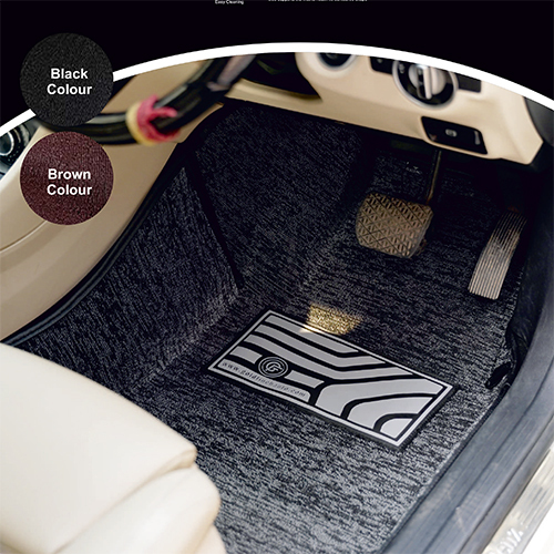 Goldfinch Premium Plus Series Black, Brown Colour Car Carpet