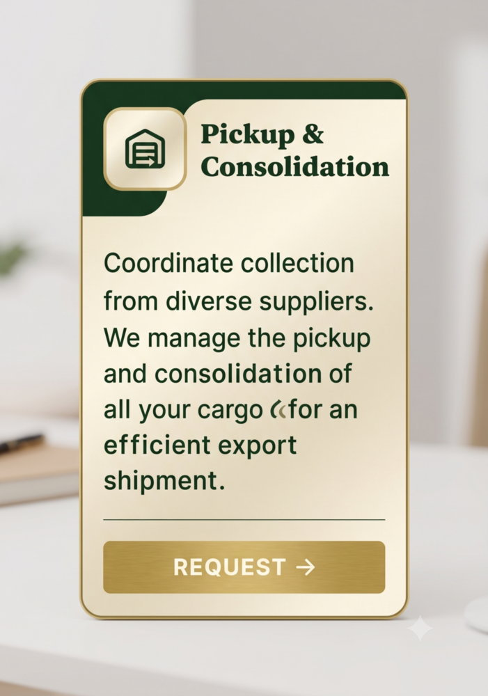 Pickup & Consolidation